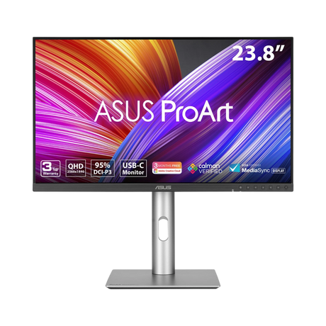 ASUS ProArt PA24ACRV 23.8" 16:9 75Hz QHD IPS Professional Monitor (Silver) — Being Shipped