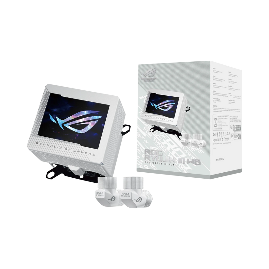 ASUS ROG RYUJIN III CPU Water Cooling Block (White) — Being Shipped