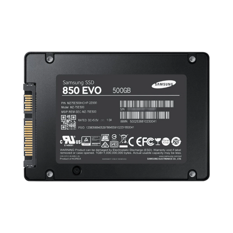 Samsung 850 EVO MZ-75E500 500GB 2.5" SATA 6Gb/s Encrypted Internal SSD — Being Shipped