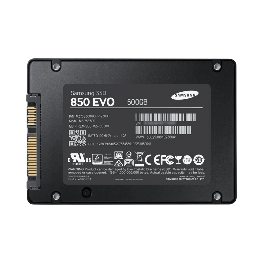 Samsung 850 EVO MZ-75E500 500GB 2.5" SATA 6Gb/s Encrypted Internal SSD — Being Shipped