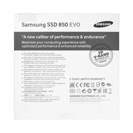 Samsung 850 EVO MZ-75E500 500GB 2.5" SATA 6Gb/s Encrypted Internal SSD — Being Shipped