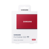 Samsung T7 500GB PCIe NVMe USB 3.2 Gen 2 Portable SSD (Metallic Red) — Being Shipped
