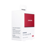 Samsung T7 500GB PCIe NVMe USB 3.2 Gen 2 Portable SSD (Metallic Red) — Being Shipped