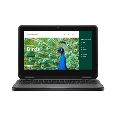 Dell 3120 11.6" Multi-Touch 2-in-1 Chromebook, Intel Celeron N100, 4GB RAM, 64GB eMMC — Being Shipped