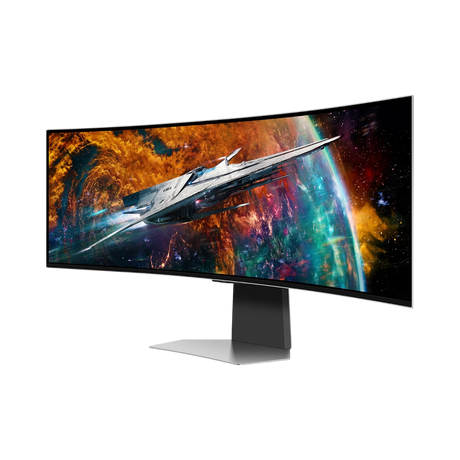 Samsung Odyssey QD-OLED G9 49" 32:9 240Hz QHD HDR OLED Curved Ultrawide Gaming Monitor (Silver) — Being Shipped