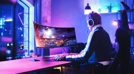 Samsung Odyssey QD-OLED G9 49" 32:9 240Hz QHD HDR OLED Curved Ultrawide Gaming Monitor (Silver) — Being Shipped
