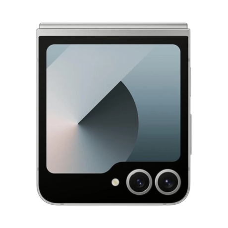 Samsung Galaxy Z Flip6 Smartphone, Snapdragon 8 Gen 3, 12GB RAM, 512GB Storage (Unlocked, Silver Shadow) — Being Shipped