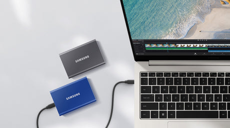Samsung T7 1TB USB 3.2 Gen 2 Portable SSD (Indigo Blue) — Being Shipped