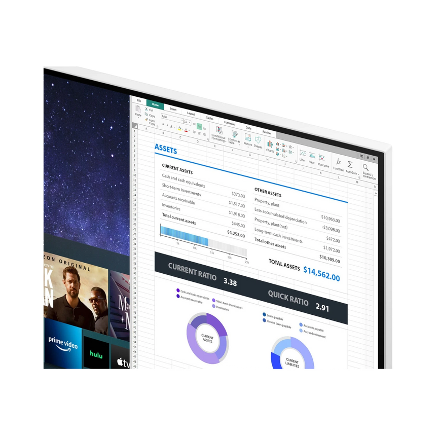 Samsung LS27AM501NNXZA 27" 16:9 60Hz FHD VA LCD Smart Monitor (White) — Being Shipped