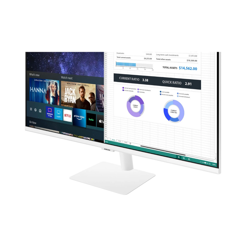 Samsung LS27AM501NNXZA 27" 16:9 60Hz FHD VA LCD Smart Monitor (White) — Being Shipped