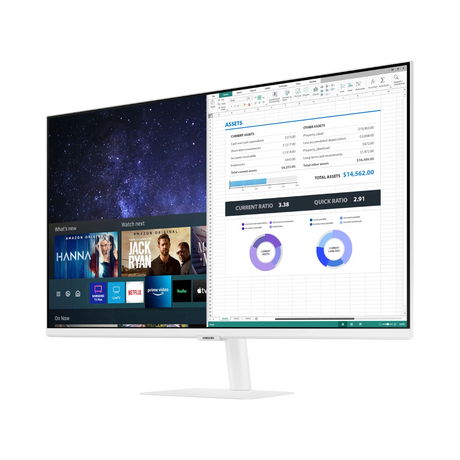 Samsung LS27AM501NNXZA 27" 16:9 60Hz FHD VA LCD Smart Monitor (White) — Being Shipped