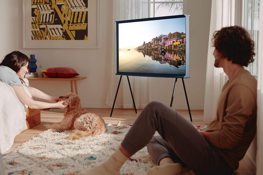 Samsung The Serif LS01T 43" Class 16:9 60Hz 4K UHD HDR QLED Landscape Smart TV — Being Shipped