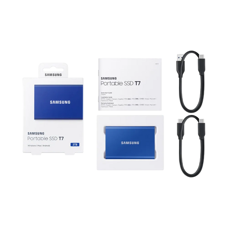 Samsung T7 1TB USB 3.2 Gen.2 Portable External SSD (Indigo Blue) — Being Shipped