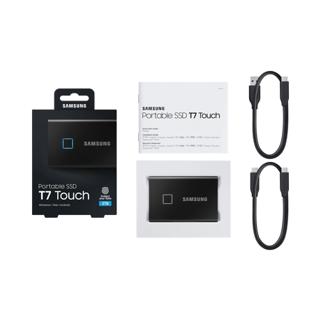 Samsung T7 Touch 2TB USB 3.2 Gen 2 Portable SSD (Black) — Being Shipped