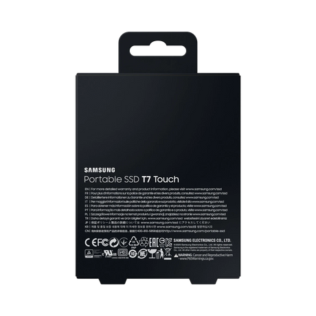 Samsung T7 Touch 2TB USB 3.2 Gen 2 Portable SSD (Black) — Being Shipped