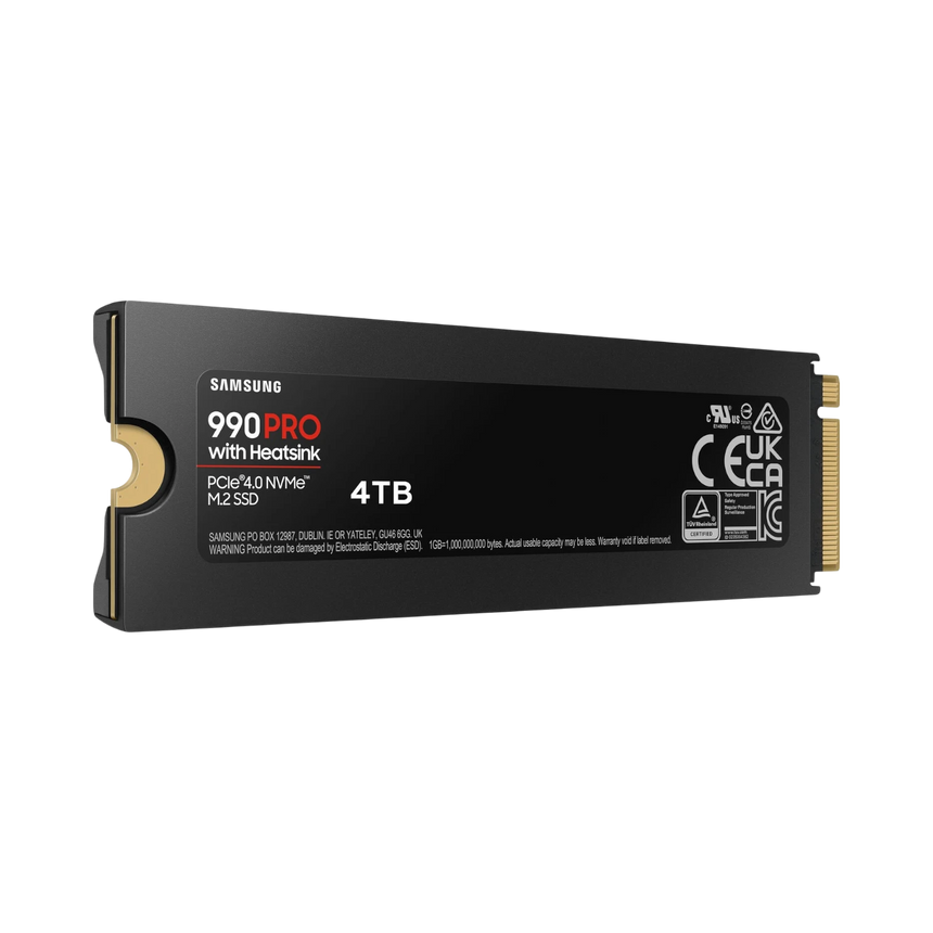 Samsung 990 PRO 4TB M.2 2280 PCIe 4.0 x4 Internal SSD with Heatsink — Being Shipped
