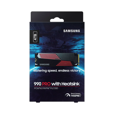 Samsung 990 PRO 4TB M.2 2280 PCIe 4.0 x4 Internal SSD with Heatsink — Being Shipped
