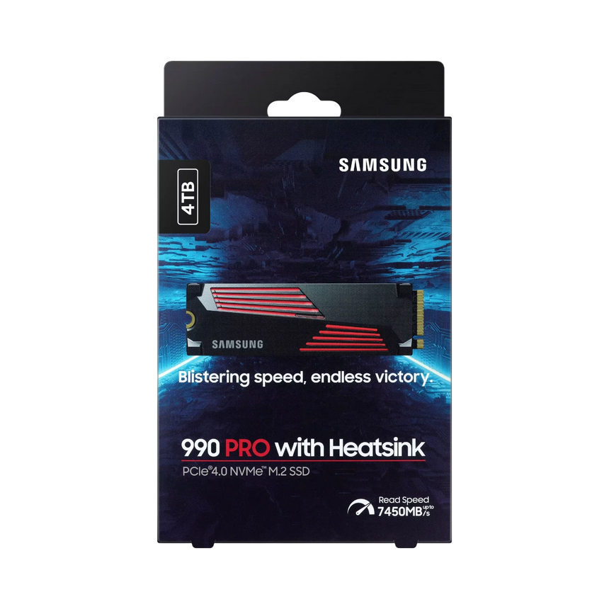 Samsung 990 PRO 4TB M.2 2280 PCIe 4.0 x4 Internal SSD with Heatsink — Being Shipped