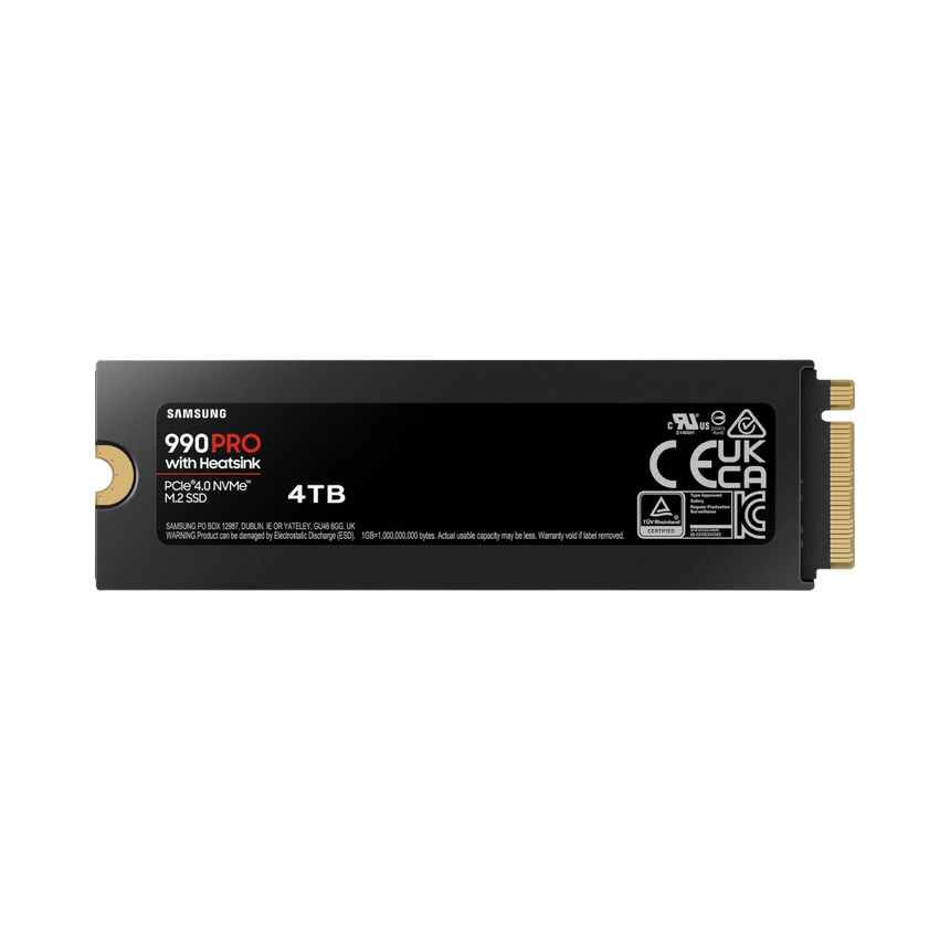 Samsung 990 PRO 4TB M.2 2280 PCIe 4.0 x4 Internal SSD with Heatsink — Being Shipped