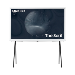 Samsung The Serif LS01B 43" 16:9 60Hz 4K HDR QLED Smart TV (2022, White) — Being Shipped