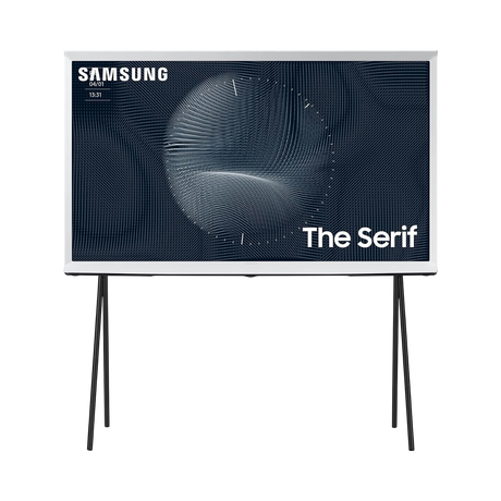 Samsung The Serif LS01B 43" 16:9 60Hz 4K HDR QLED Smart TV (2022, White) — Being Shipped