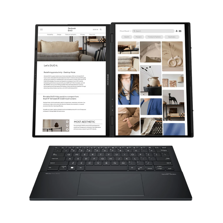 ASUS Zenbook Duo UX8406CA 14" Multi-Touch Laptop, Intel Core Ultra 9 285H, 32GB RAM, 1TB SSD — Being Shipped
