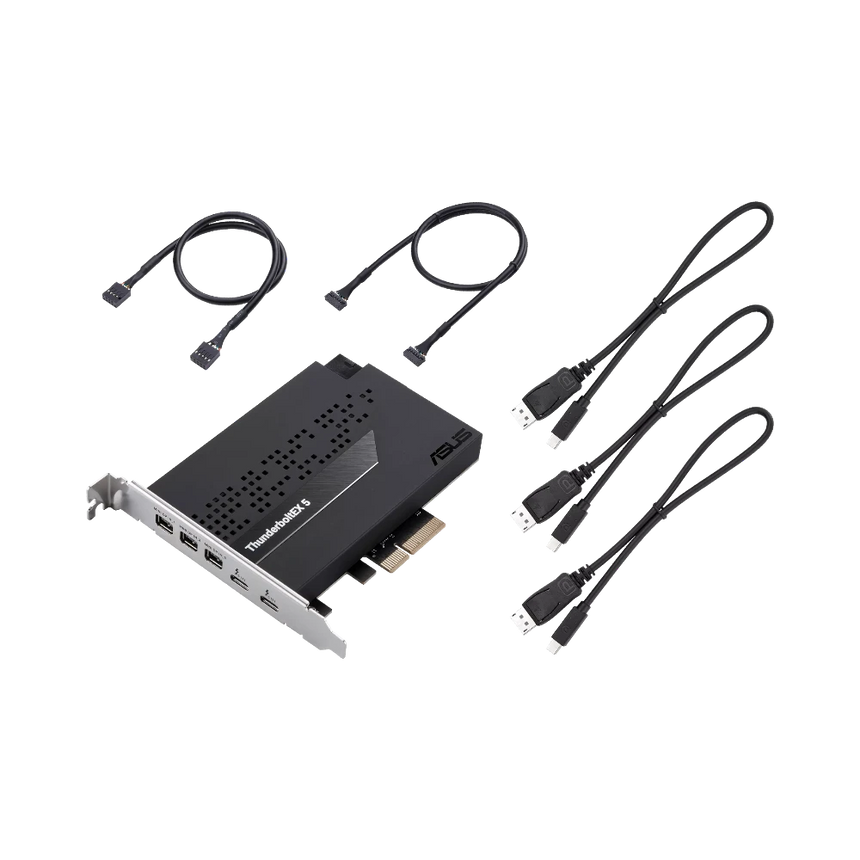 ASUS ThunderboltEX 5 Dual-Port Thunderbolt 5 PCIe 4.0 Expansion Card — Being Shipped