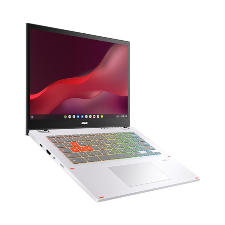 ASUS Chromebook Vibe Flip CX34 14" Multi-Touch 2-in-1 Laptop, Intel Core i5-1235U, 8GB RAM, 256GB SSD (Pearl White) — Being Shipped