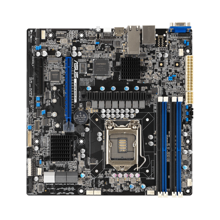 ASUS P12R-M/10G-2T Intel C252 Chipset Socket LGA-1200 Micro ATX Server Motherboard — Being Shipped
