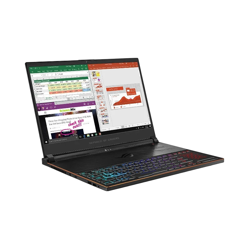 ASUS ROG Zephyrus S Ultra Slim 15.6" Gaming Laptop, Intel Core i7-9750H, NVIDIA RTX 2070, 16GB DDR4 RAM, 512GB SSD — Being Shipped