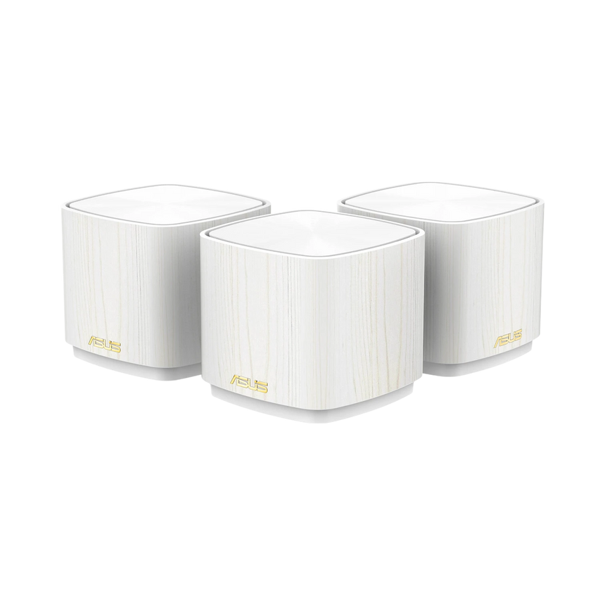 ASUS ZenWiFi AX1800 Mini XD4 Wireless Dual-Band Gigabit Mesh Wi-Fi System (3-Pack, White Wood) — Being Shipped