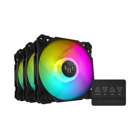 ASUS TUF Gaming TF120 ARGB 120mm PWM Fan (Black, 3-Pack) — Being Shipped