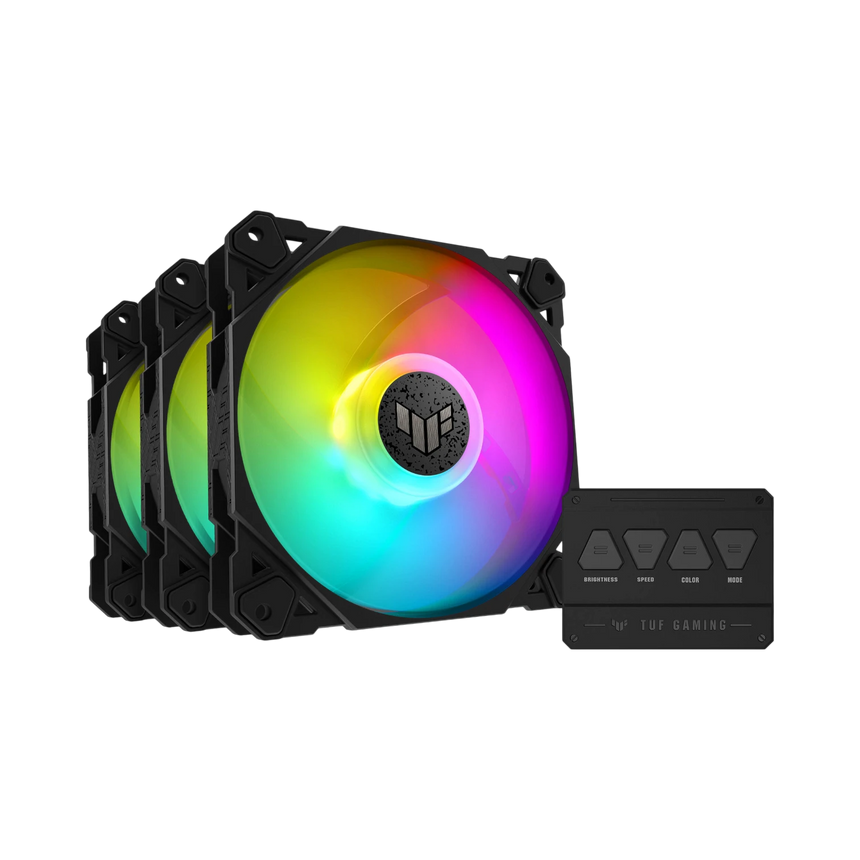 ASUS TUF Gaming TF120 ARGB 120mm PWM Fan (Black, 3-Pack) — Being Shipped