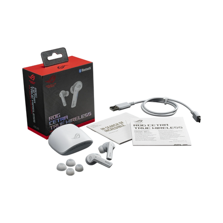 ASUS Republic of Gamers Cetra True Wireless Gaming In-Ear Headphones (Moonlight White) — Being Shipped