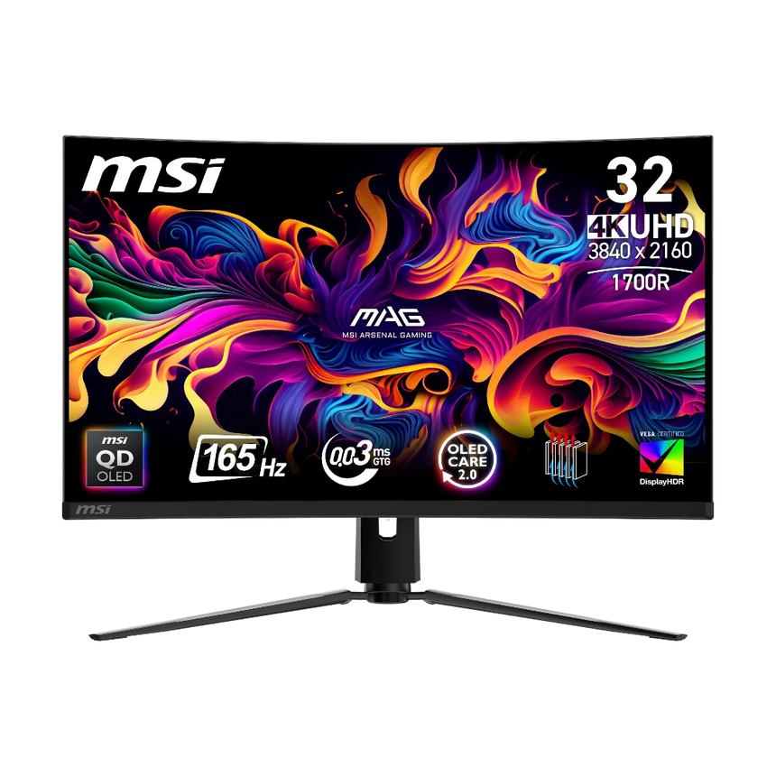 MSI MAG 321CUP QD-OLED 31.5" 4K HDR 165 Hz Curved Gaming Monitor — Being Shipped