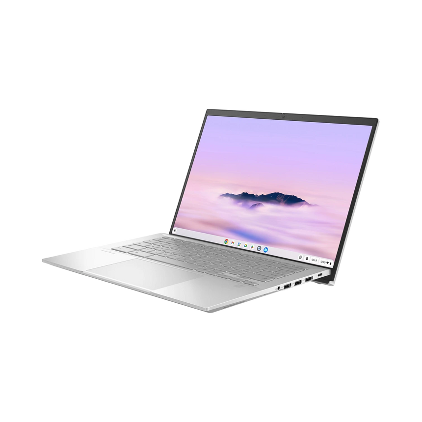 ASUS CX54 Chromebook Plus 14" Laptop, Intel Core Ultra 5 115U, 8GB RAM, 128GB SSD (Fog Silver) — Being Shipped