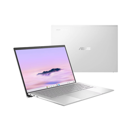 ASUS CX54 Chromebook Plus 14" Laptop, Intel Core Ultra 5 115U, 8GB RAM, 128GB SSD (Fog Silver) — Being Shipped