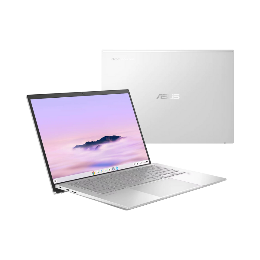 ASUS CX54 Chromebook Plus 14" Laptop, Intel Core Ultra 5 115U, 8GB RAM, 128GB SSD (Fog Silver) — Being Shipped
