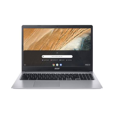 Acer Chromebook 315 15.6" Laptop, Intel Celeron N4020, 4GB RAM, 32GB eMMC (Pure Silver) — Being Shipped