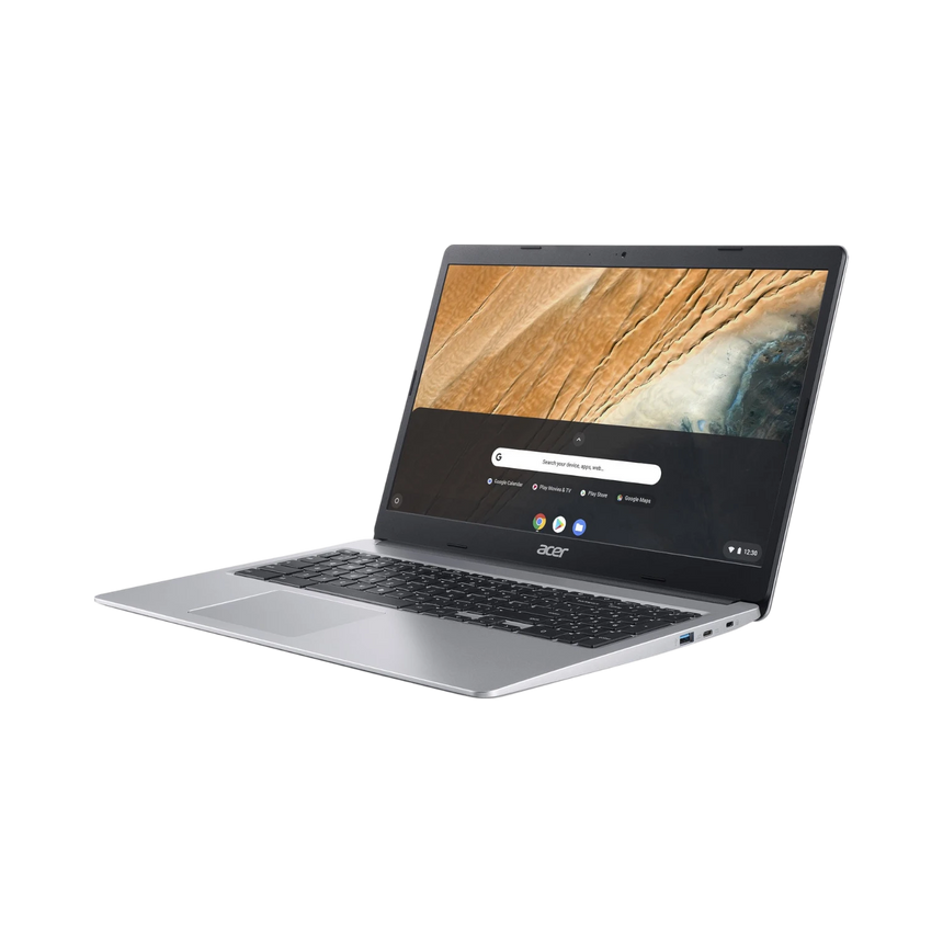 Acer Chromebook 315 15.6" Laptop, Intel Celeron N4020, 4GB RAM, 32GB eMMC (Pure Silver) — Being Shipped