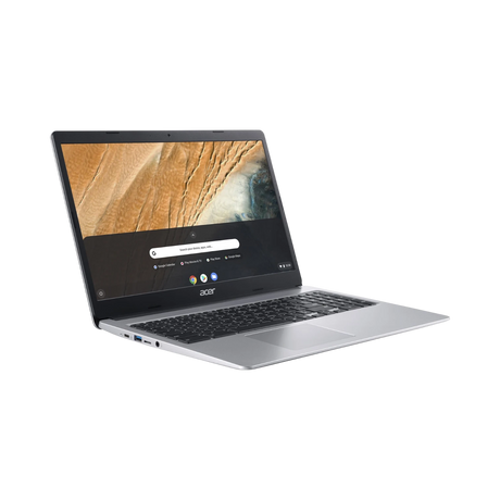 Acer Chromebook 315 15.6" Laptop, Intel Celeron N4020, 4GB RAM, 32GB eMMC (Pure Silver) — Being Shipped
