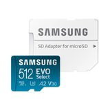 Samsung EVO Select 512GB microSDXC Card with SD Adapter — Being Shipped