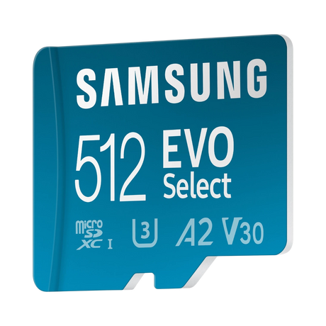 Samsung EVO Select 512GB microSDXC Card with SD Adapter — Being Shipped