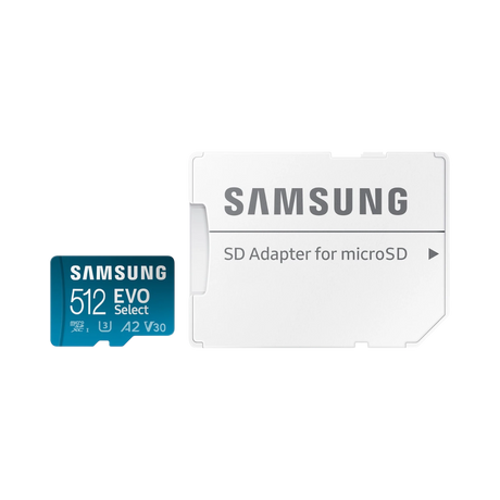Samsung EVO Select 512GB microSDXC Card with SD Adapter — Being Shipped