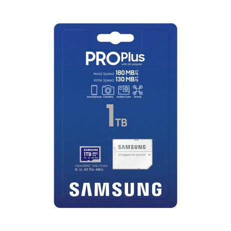 Samsung PRO Plus 1TB microSDXC Memory Card with SD Adapter — Being Shipped