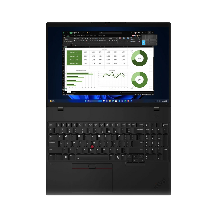 Lenovo ThinkPad L16 Gen 1 16" Multi-Touch Laptop, Intel Core Ultra 7 155U, 16GB DDR5 RAM, 512GB SSD (Black) — Being Shipped