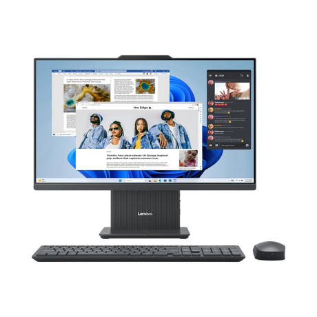 Lenovo IdeaCentre 23.8" All-in-One Desktop Computer, AMD Ryzen 3 7335U, 8GB DDR5 RAM, 256GB SSD (Luna Grey) — Being Shipped