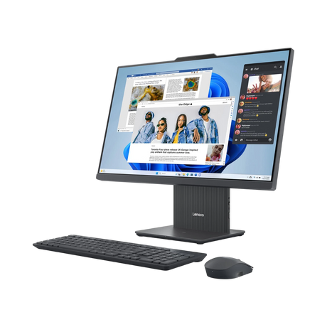 Lenovo IdeaCentre 23.8" All-in-One Desktop Computer, AMD Ryzen 3 7335U, 8GB DDR5 RAM, 256GB SSD (Luna Grey) — Being Shipped
