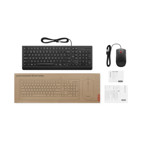 Lenovo Essential Wired Combo Keyboard & Mouse — Being Shipped