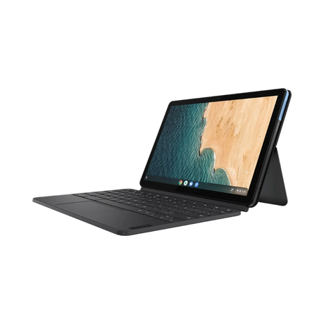 Lenovo IdeaPad Duet 10.1" Multi-Touch 2-in-1 Chromebook, MediaTek Helio P60T, 4GB RAM, 64GB eMMC (Ice Blue & Iron Gray) — Being Shipped